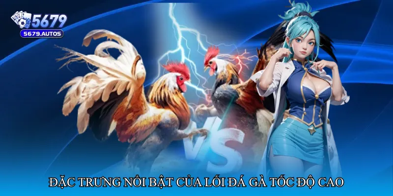 Đặc trưng nổi bật của lối đá gà tốc độ cao