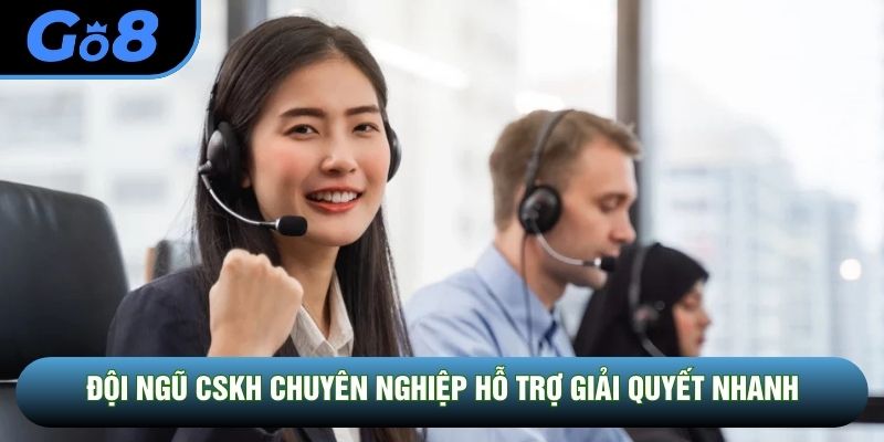 Đội ngũ CSKH chuyên nghiệp hỗ trợ giải quyết nhanh Đội ngũ CSKH chuyên nghiệp hỗ trợ giải quyết nhanh