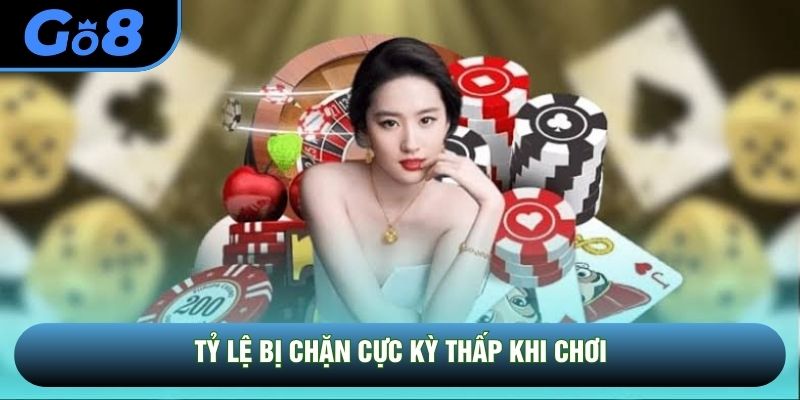 Tỷ lệ bị chặn cực kỳ thấp khi chơi Tỷ lệ bị chặn cực kỳ thấp khi chơi
